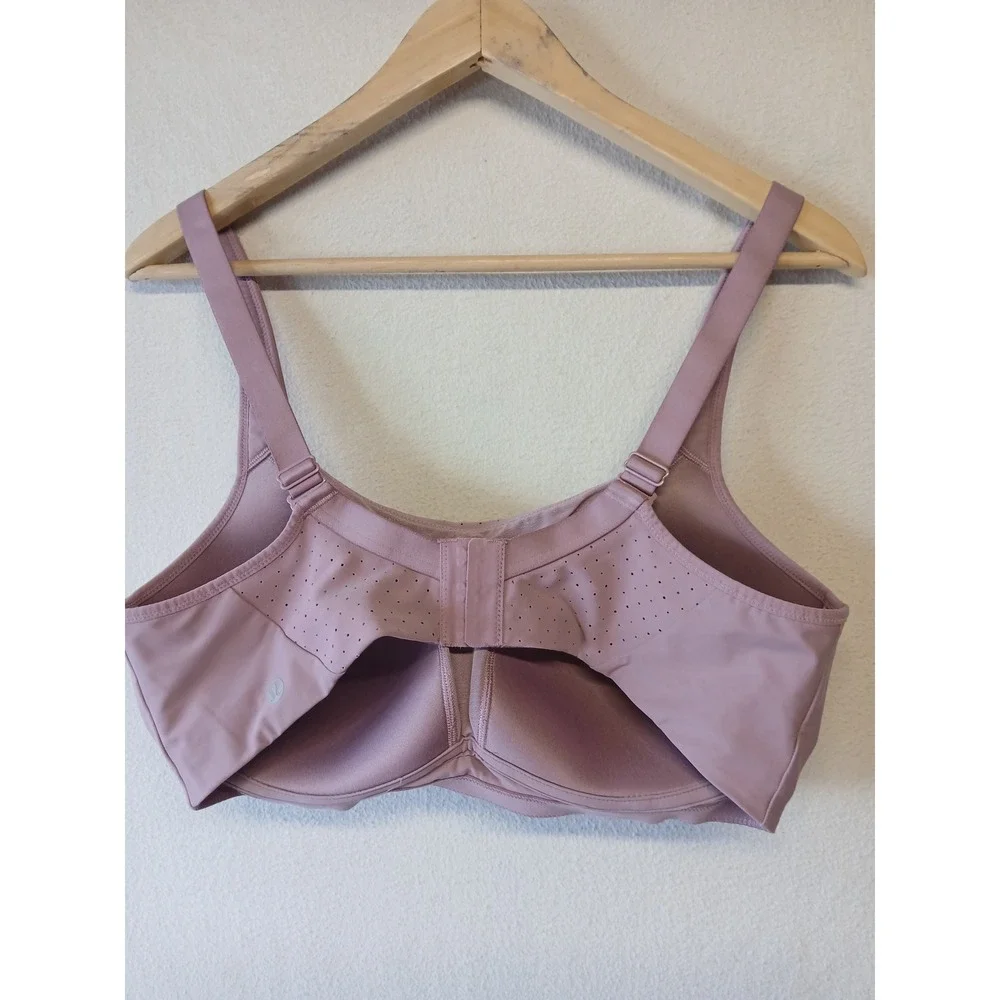 Lululemon run times high impact sports bra pink size 38D running